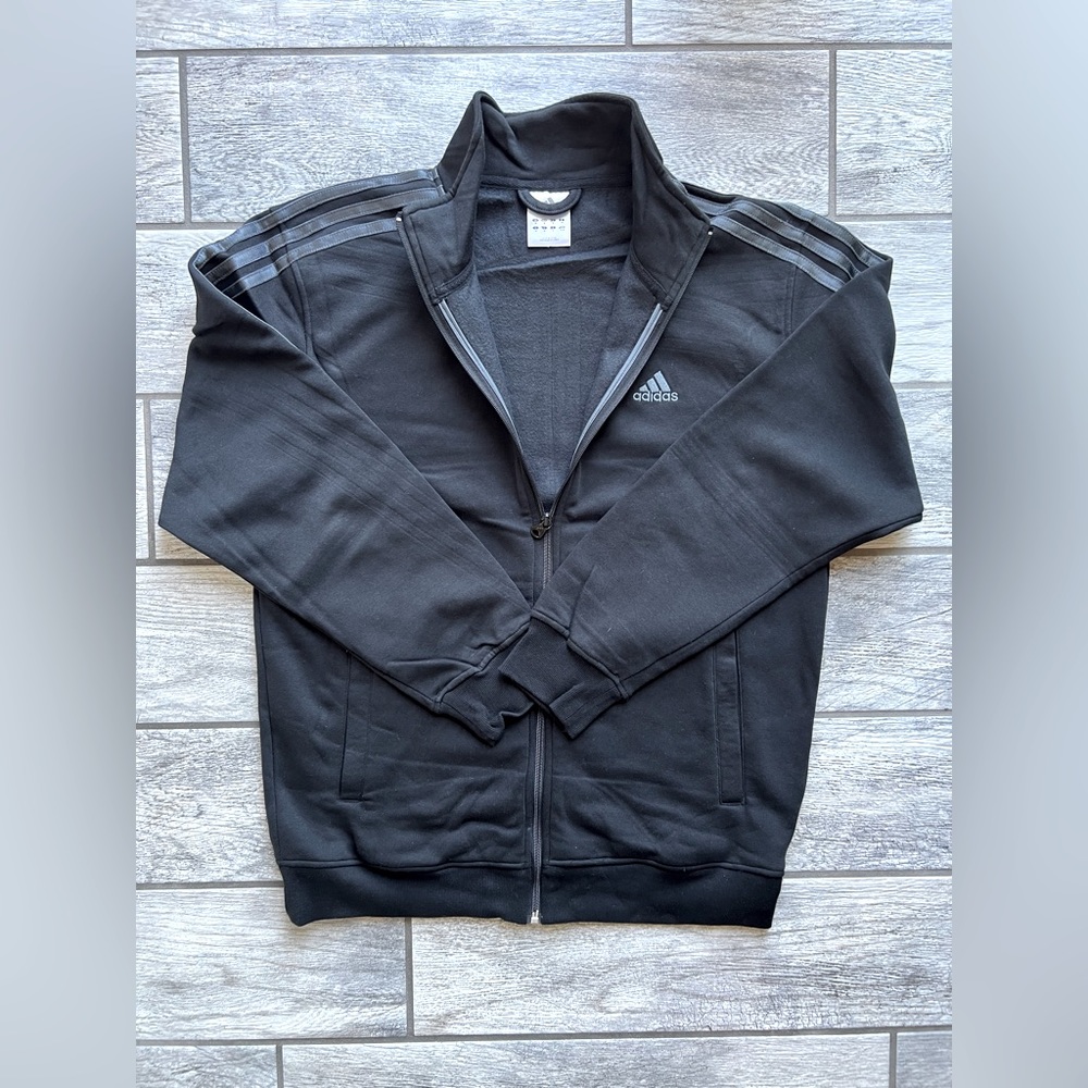 Men's Adidas Zip Up | M | Black